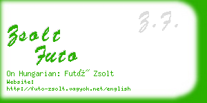 zsolt futo business card